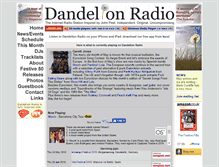 Tablet Screenshot of dandelionradio.com